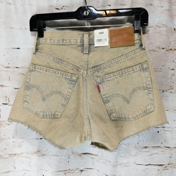 NWT 501® High Rise Original Shorts Size 24 Coastal Khaki- Beige - Picture 7 of 7